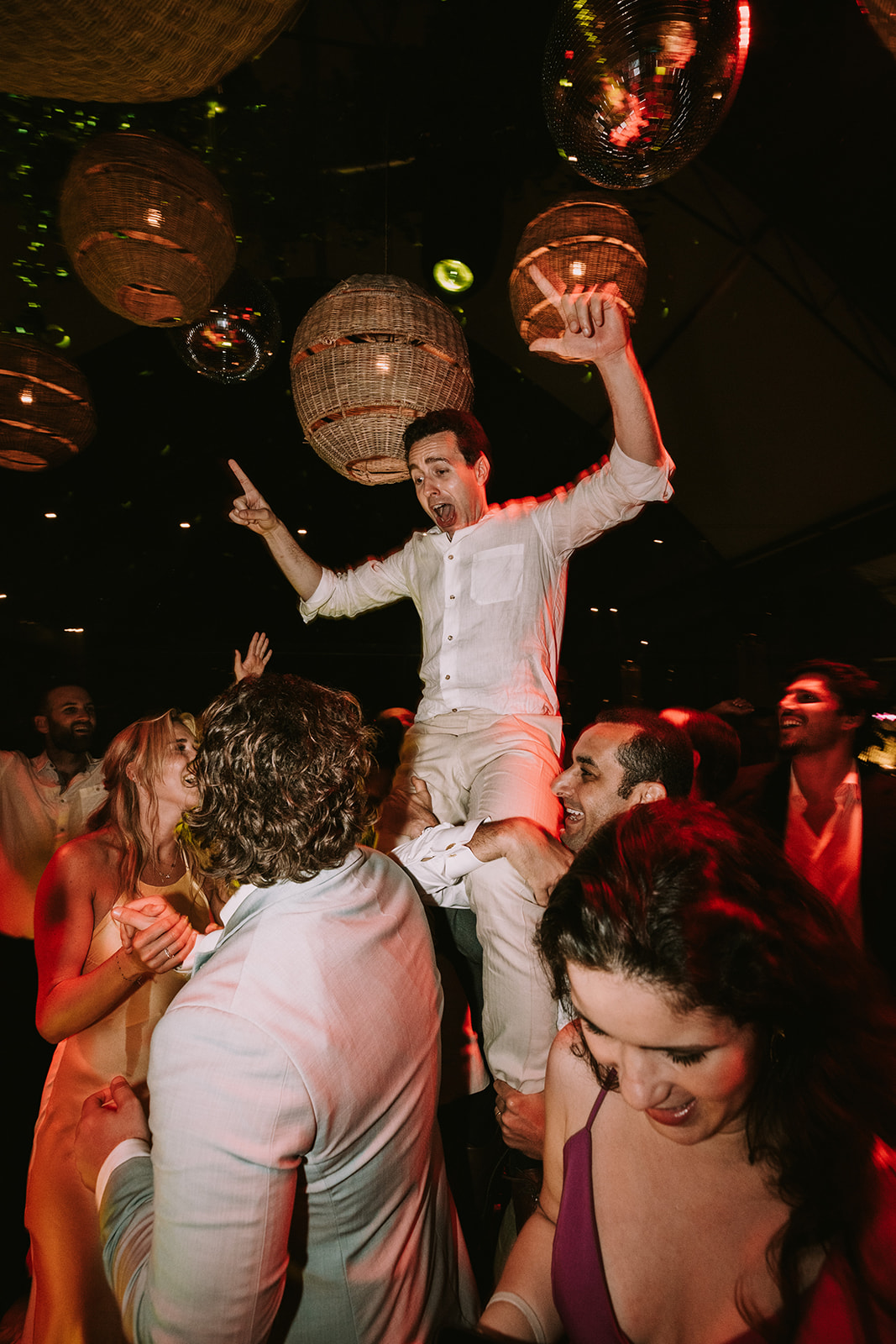 Groom during his wedding party